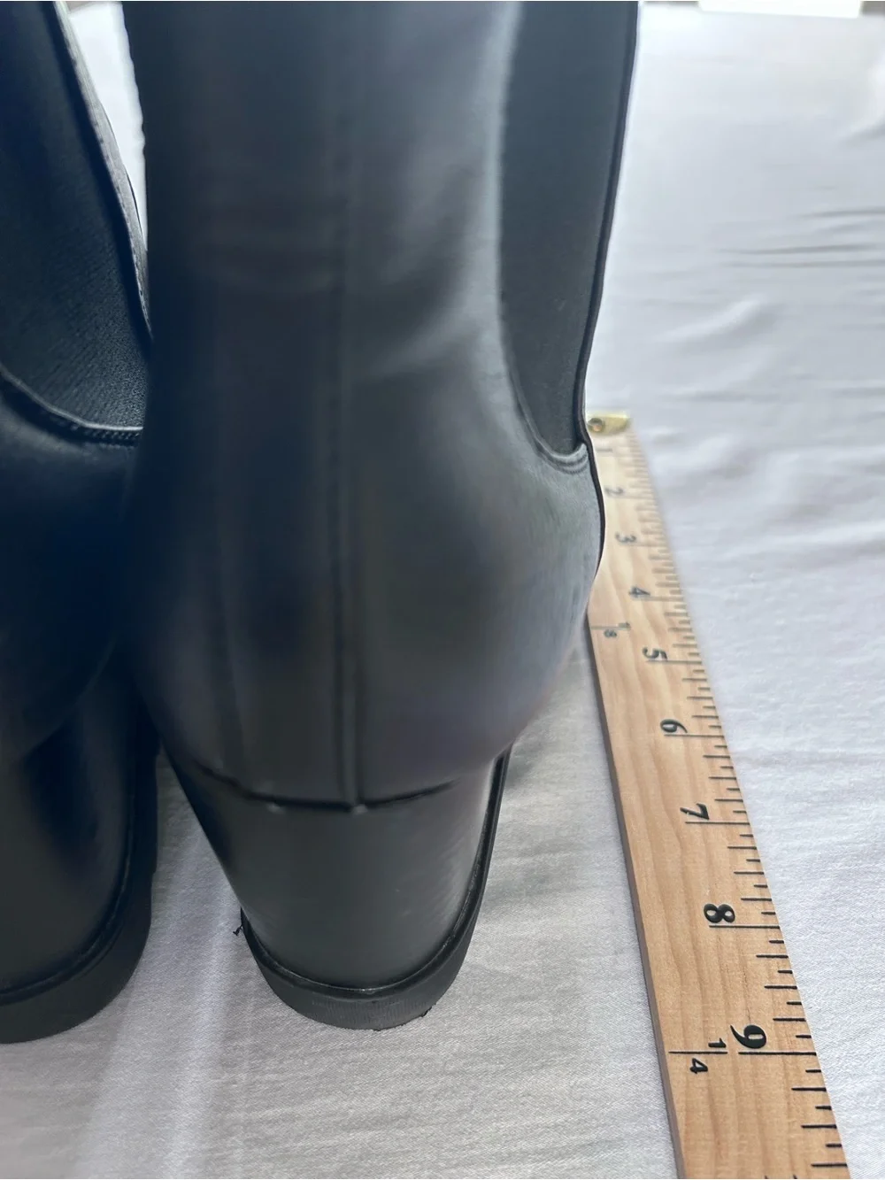 X Appeal Elise Black Wedge Chelsea Ankle Boots Women’s Size 7